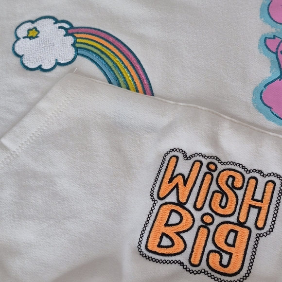 Care Bears Iconic Characters Embroidered Multi-Print Hoodie Sweatshirt - Size S - Picture 11 of 16